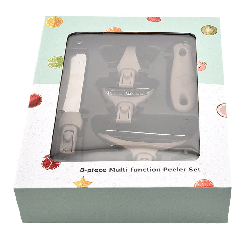 3-Piece Stainless Steel Cutter Set – Chopping Board, Peeler & Knife