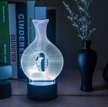 3D LED Night Light – Creative Mood Lamp for Bedroom & Desk Decor