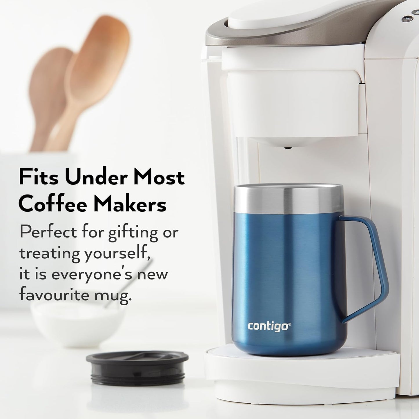 Streeterville Desk Mug Insulated Coffee Thermal Mug with Stainless Steel Handle