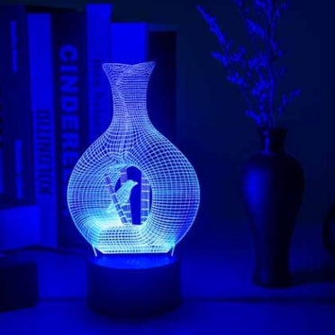 3D LED Night Light – Creative Mood Lamp for Bedroom & Desk Decor