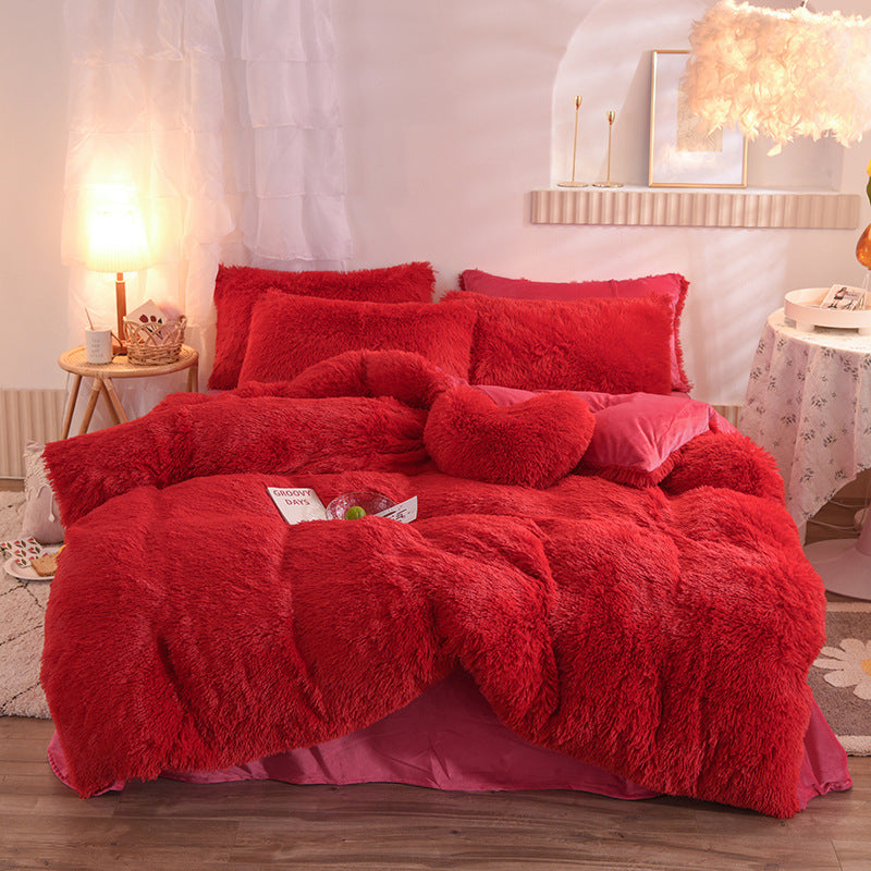 Warm & Fluffy Fleece Duvet Cover Set – Ultimate Winter Coziness