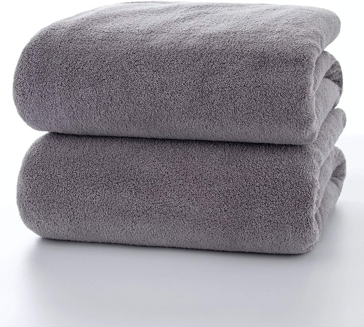 Towels 4-Piece Soft Microfiber Bath Towel Set Incredibly Absorbent Lightweight Quick Dry and Durable, 55" L X 27" W, 4 Pack Multicolour