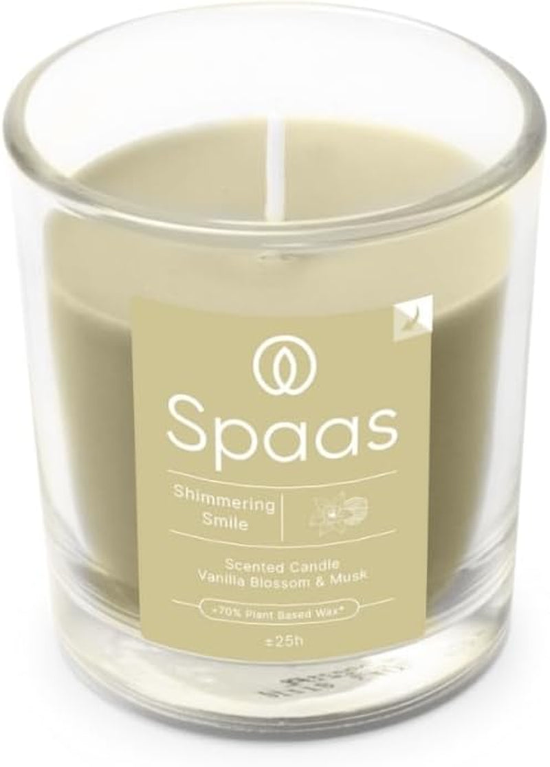 Scented Candle 25H, Shimmering Smile, Beige