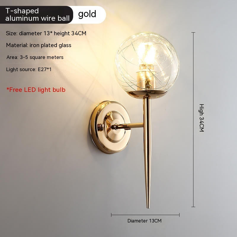 Luxury Crystal Bedside Lamp – Transparent Modern Night Light
