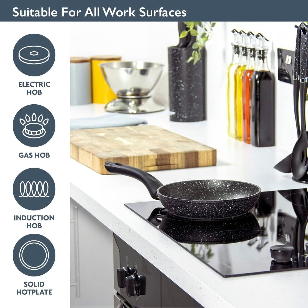Non Stick Frying Pan 20Cm, Induction, Electric & Gas Hob, Egg Frying Pan, 67060