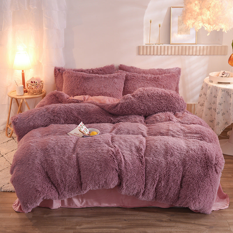 Warm & Fluffy Fleece Duvet Cover Set – Ultimate Winter Coziness