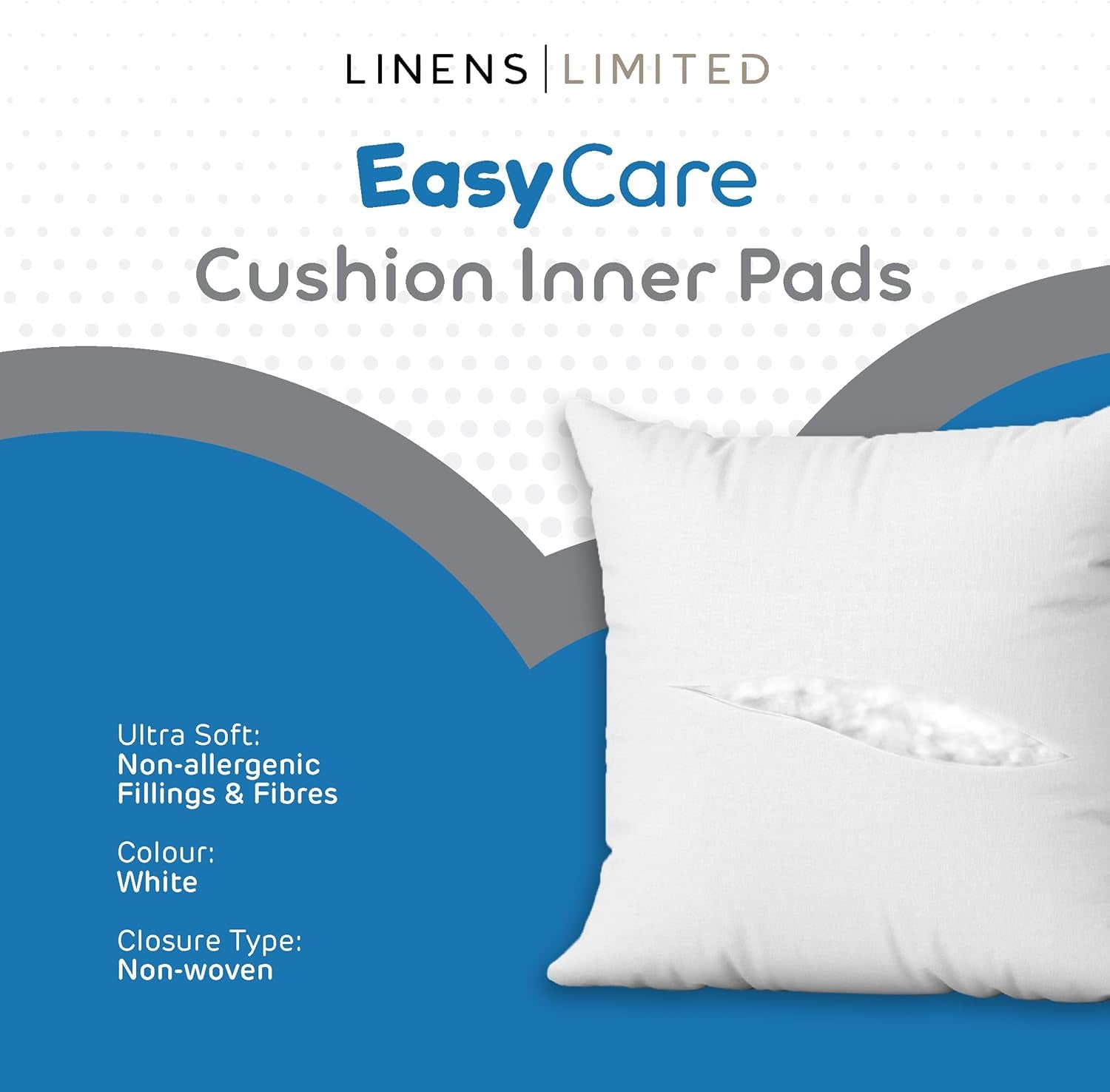 - Cushion Insert 40Cm X 60Cm, Made in the UK, Soft and Plump, Non-Allergenic Sofa Cushion Pad, Easy to Clean, Large Cushion Inner, Perfectly Fits Covers (White) (2 Pack)