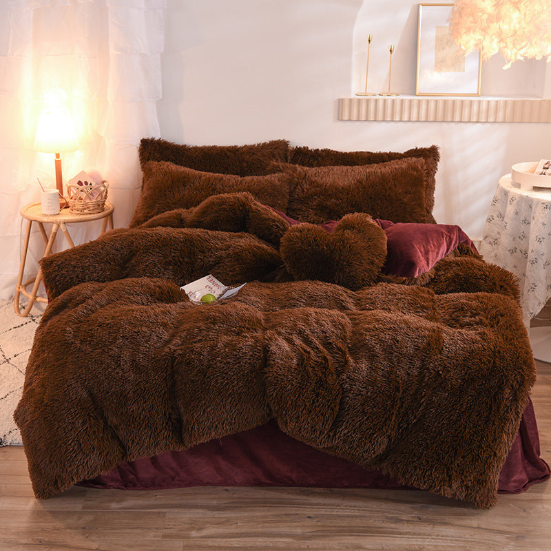 Warm & Fluffy Fleece Duvet Cover Set – Ultimate Winter Coziness