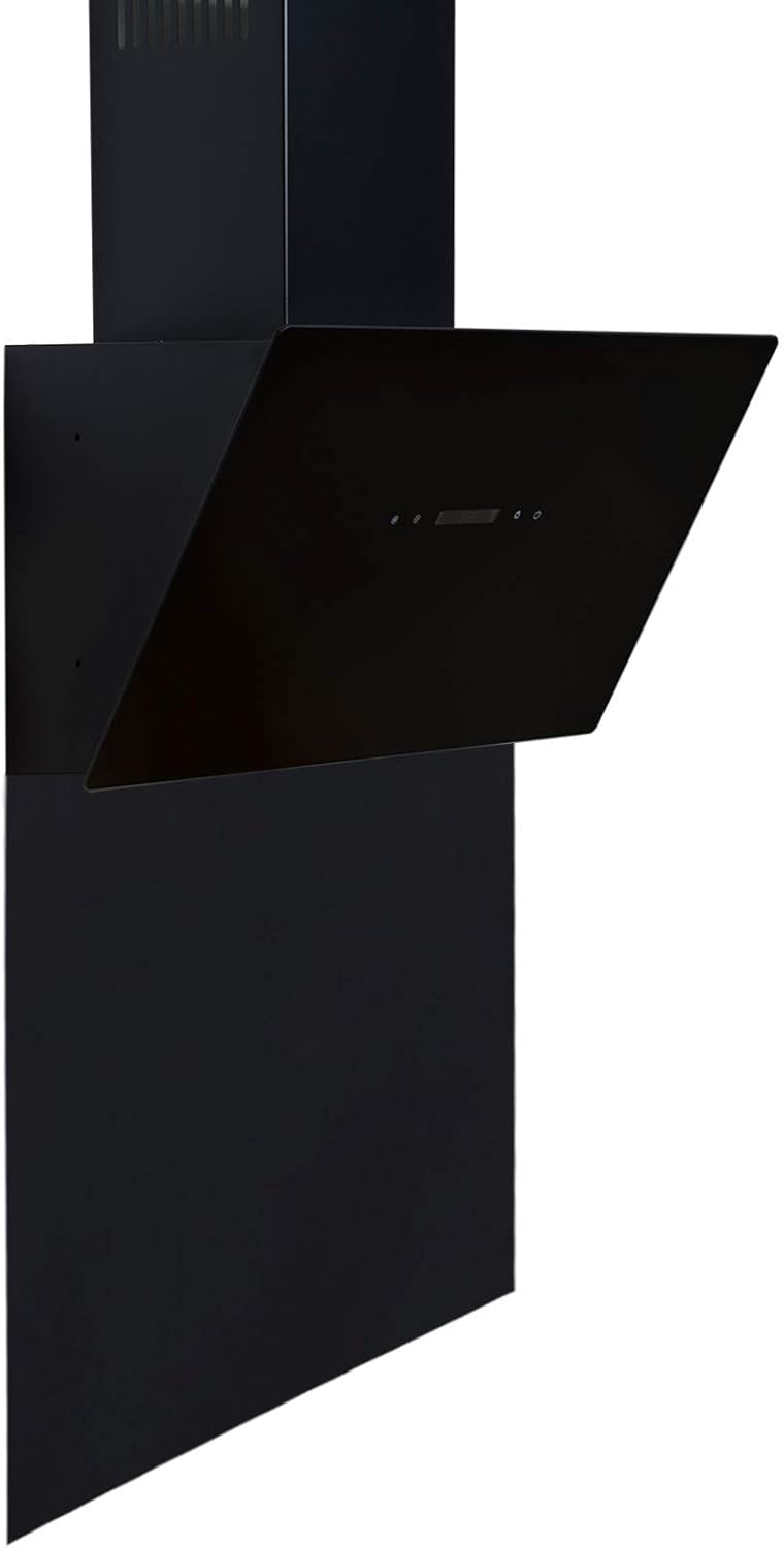SP60BL 60Cm X 75Cm Black Toughened Kitchen Glass Splashback