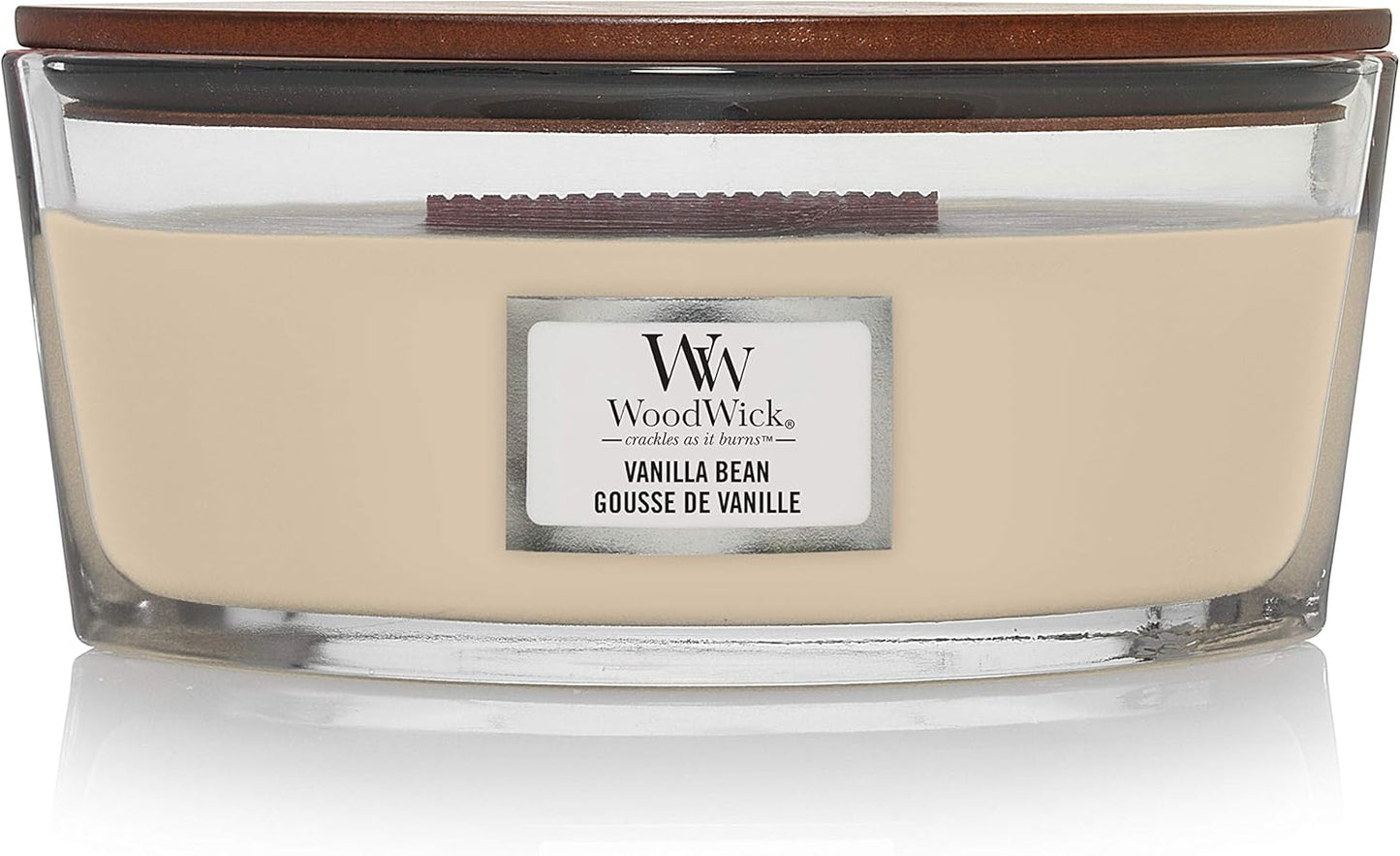 Scented Candle with Crackling Wick, Vanilla Bean Large Hourglass Candle, Long Burning Candles: up to 130 Hours, Perfect Gifts for Women