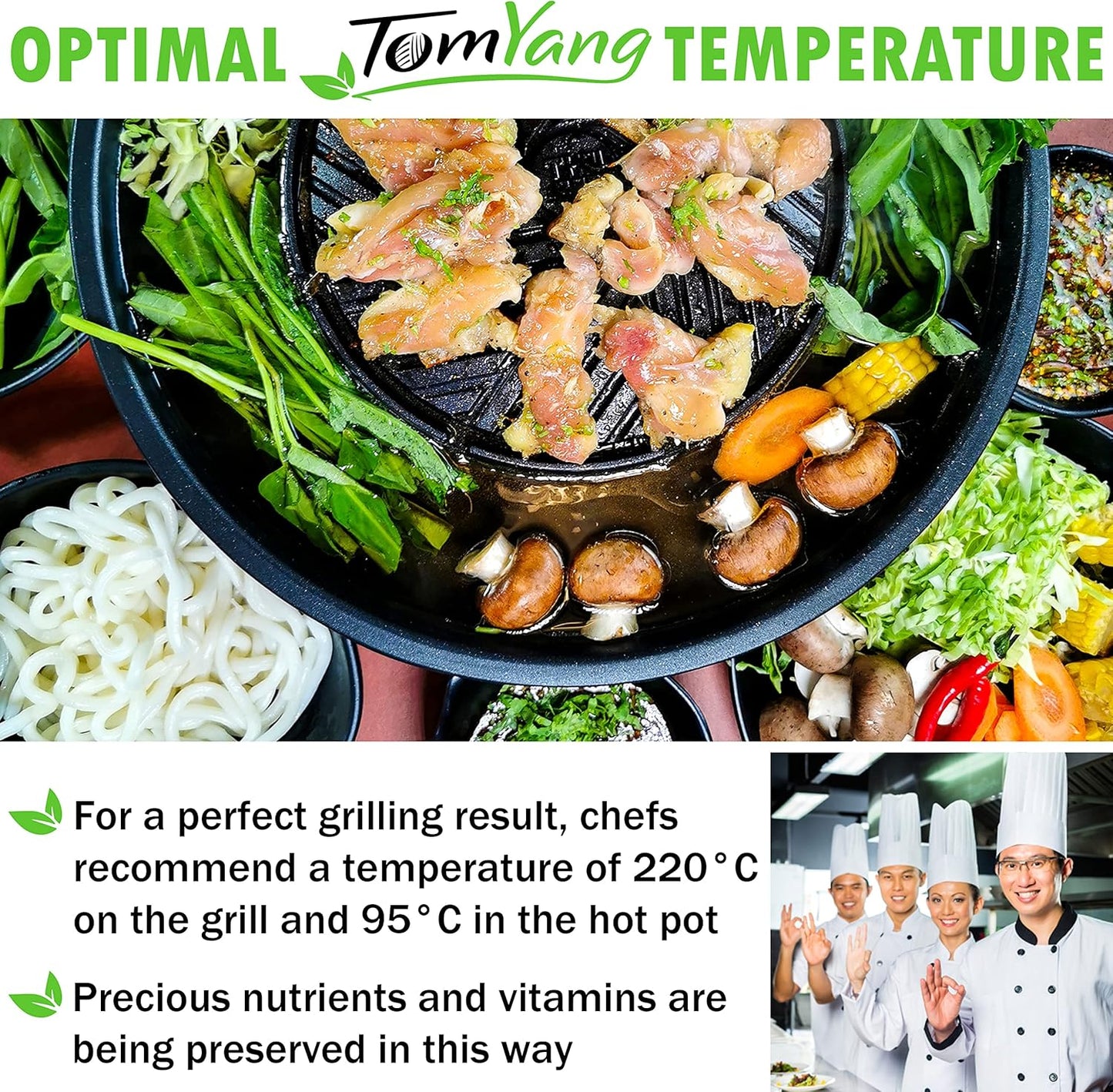 Hot Pot – the Original Thai Grill & Hot Pot, Electric Thai BBQ Multi Cooker, Swiss Coating, German Design, More than 100 Recipe Videos. Korean Food, Hotpot Chinese Pot, Hot Plate, Ramen Bowl