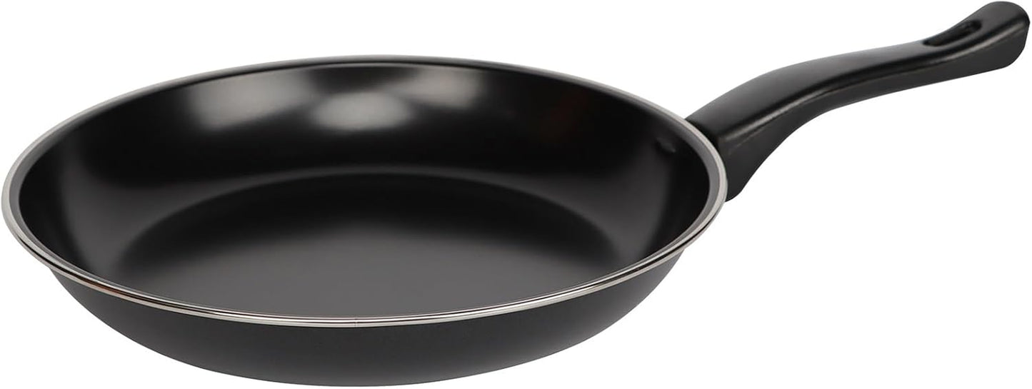 Black 8 Piece Carbon Steel Non Stick Kitchen Cookware Set Casserole Cooking Pot Frying Pan Saucepan with Glass Lids