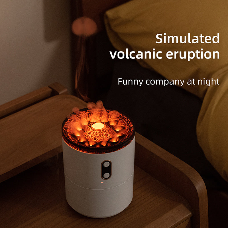 Volcanic Flame Diffuser – Relaxing Aroma & Soft Night Light Glow
