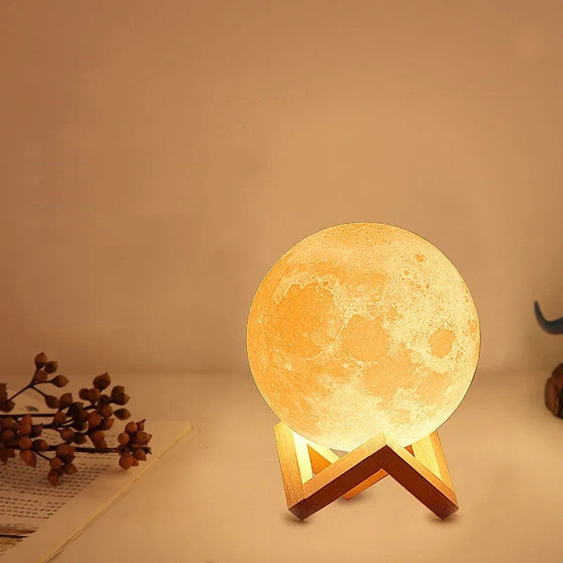 3D Printed Moon Night Lamp – Romantic Table Light for Valentine’s Day