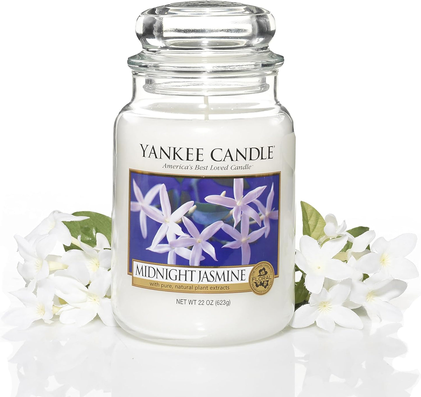 Scented Candle | Midnight Jasmine Large Jar Candle | Long Burning Candles: up to 150 Hours | Perfect Gifts for Women