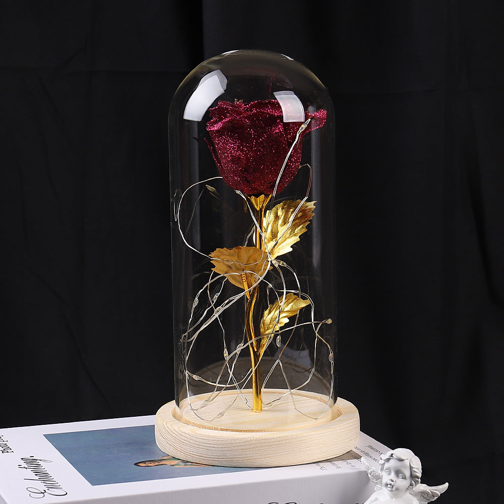Eternal Rose LED Light in Glass – Valentine’s Gift for Her