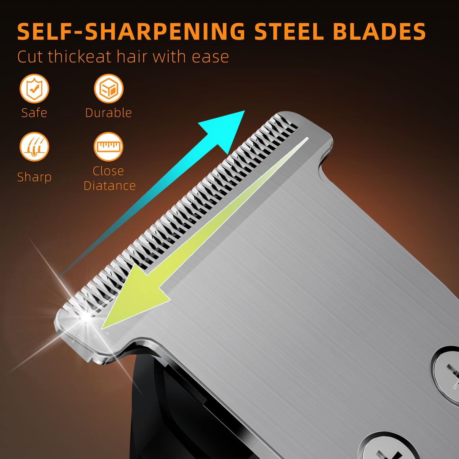 Beard Trimmer Men, Hair Clippers Men, All-In-One Men'S Grooming Kit with Nose and Ear Trimmer, Detail Trimmer, IPX6 Waterproof Professional Cordless Hair Clipper with 4 Limit Combs