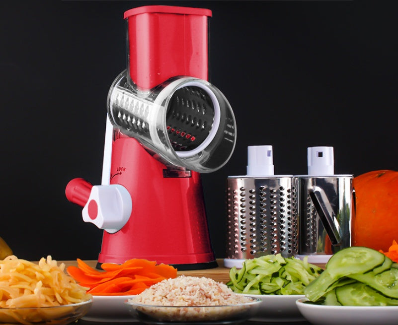 Manual Round Mandoline Slicer – Multi-Function Veg & Cheese Cutter
