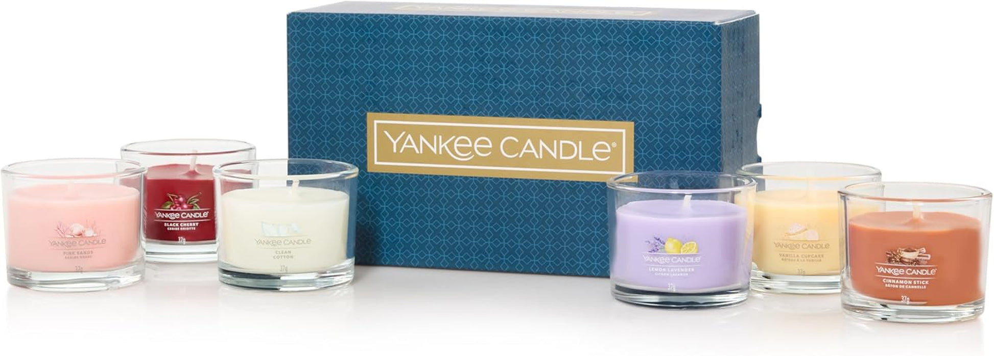 Scented Candles Gift Set, 6 Scented Mini Filled Votive Candles, Soy Blend Wax Mix, Perfect Gifts for Women