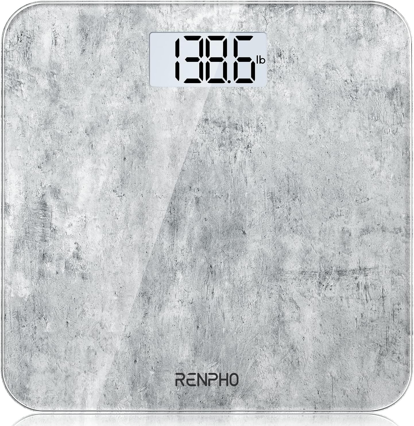 Digital Bathroom Scales for Body Weight, Weighing Scale Electronic Bath Scales with High Precision Sensors Accurate Weight Machine for People, LED Display, Step-On, Black, Core 1S