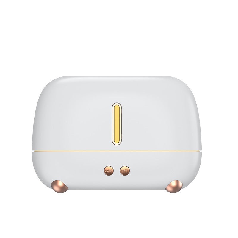 Flame Effect Air Humidifier – USB-Powered with Essential Oil Function