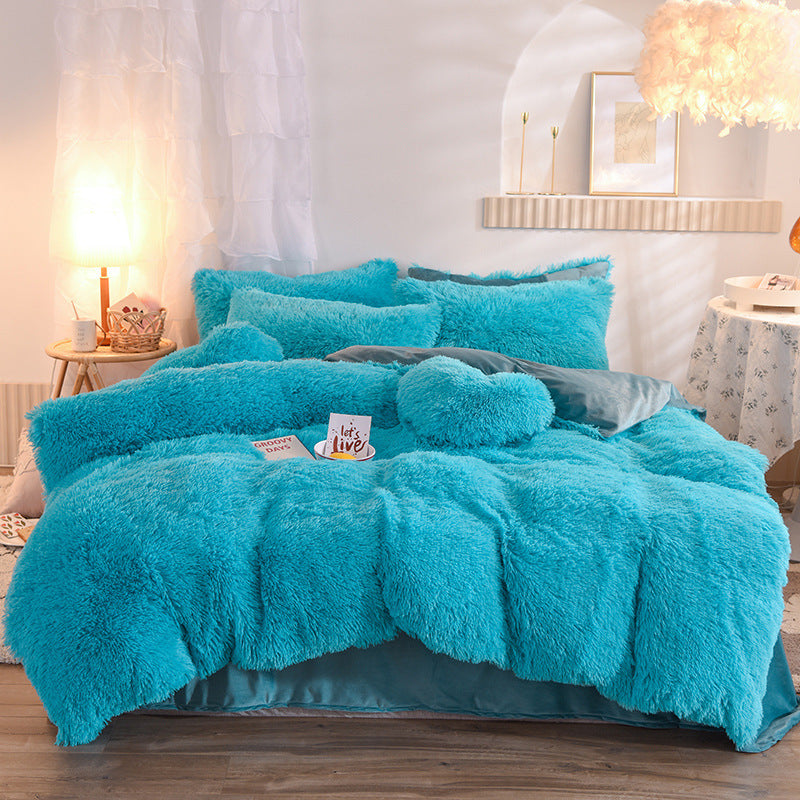 Warm & Fluffy Fleece Duvet Cover Set – Ultimate Winter Coziness