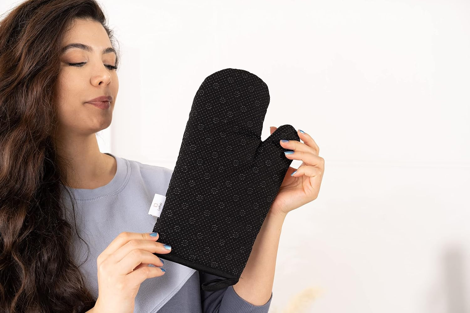 Oven Mitts Premium Non-Slip Silicone Oven Gloves Heat Resistant - Oven Mitt Stylish & Versatile Kitchen Protection Oven Mitts Heat Resistant Black