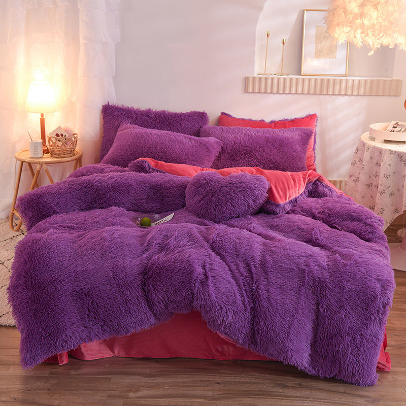 Warm & Fluffy Fleece Duvet Cover Set – Ultimate Winter Coziness