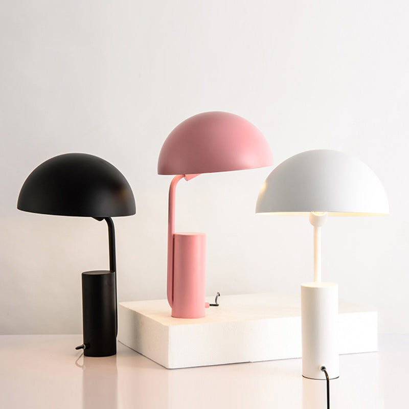Macaron Iron Bedside Lamp – Colorful LED Lights for Desk & Bedroom
