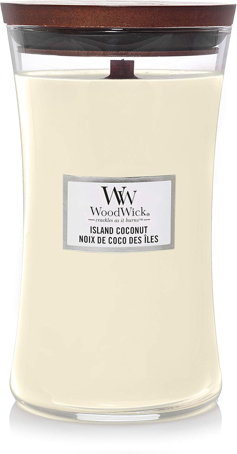 Scented Candle with Crackling Wick, Vanilla Bean Large Hourglass Candle, Long Burning Candles: up to 130 Hours, Perfect Gifts for Women