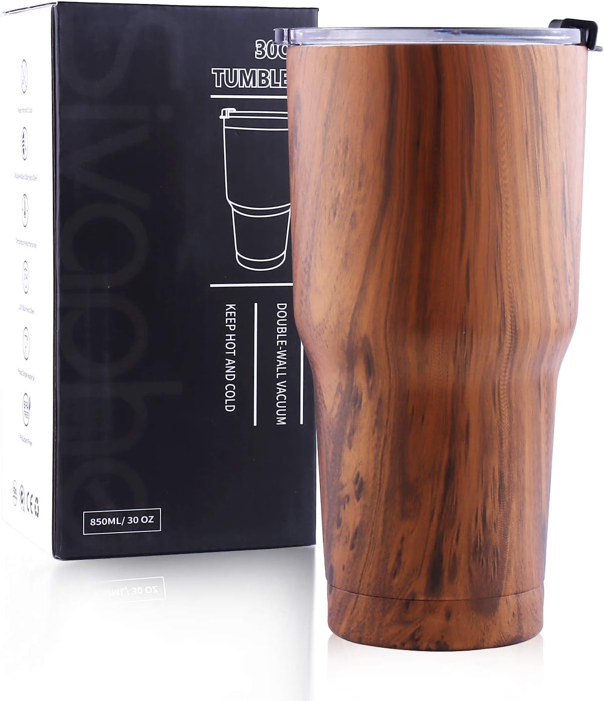 Stainless Steel Travel Tumbler with Straw and Lids, Insulated Coffee Cup Double Wall Vacuum for Men Women, 550ML/20OZ, Blue