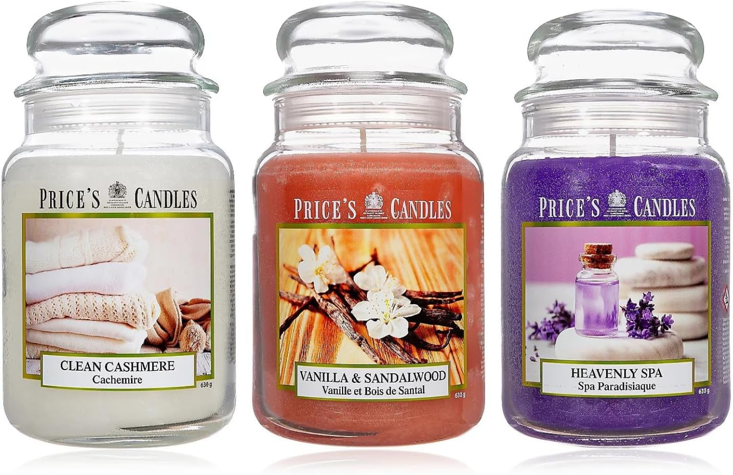 Candles Limited Edition Set of 3 Large Jar Candles Bundle | Scented Candles Long Burning up to 450 Hours Burn Time | Large Scented Candles for a Relaxing Mood