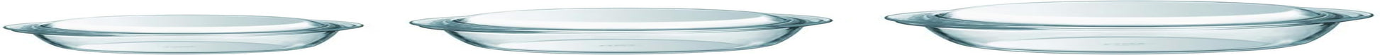 Essentials - Set of 3 Glass Casseroles High Resistance 1,4L/2,1L/3L