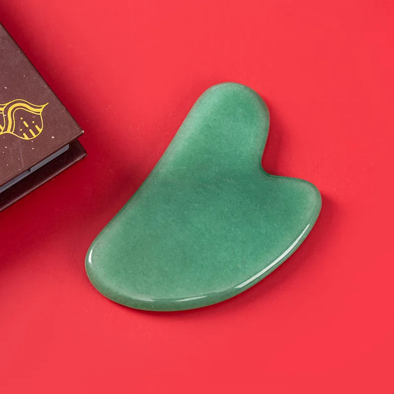 Natural Jade Gua Sha Stone – Face & Neck Lifting, Anti-Wrinkle Tool