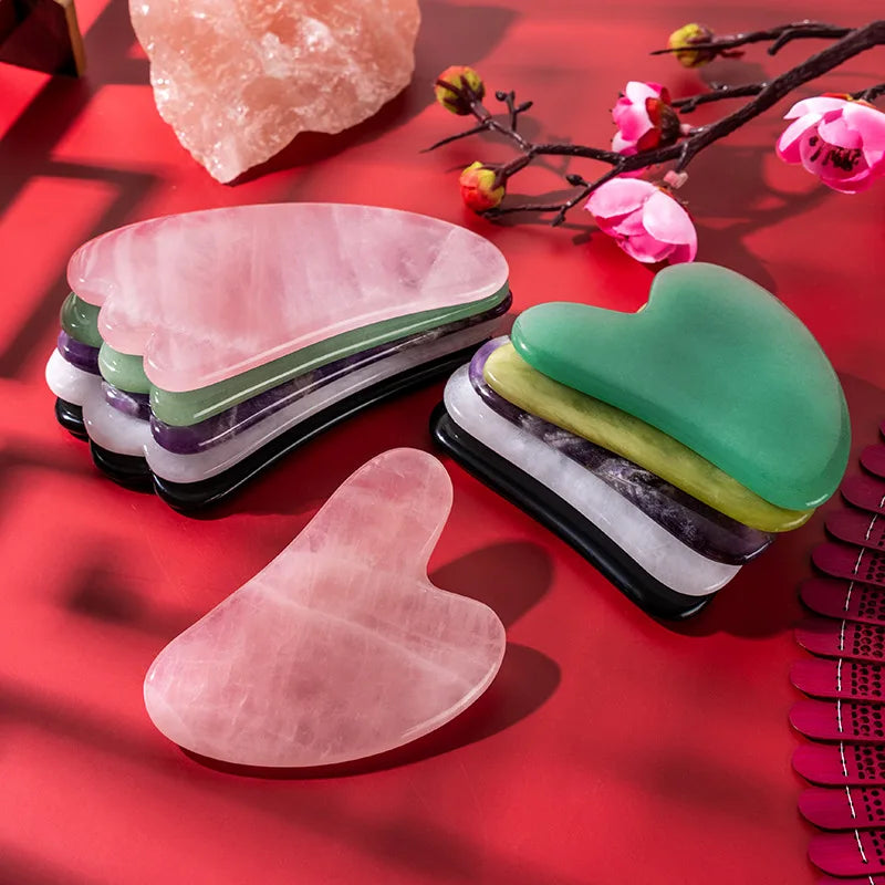 Natural Jade Gua Sha Stone – Face & Neck Lifting, Anti-Wrinkle Tool