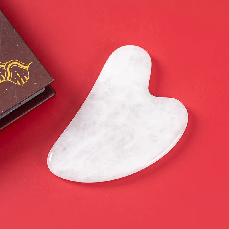 Natural Jade Gua Sha Stone – Face & Neck Lifting, Anti-Wrinkle Tool