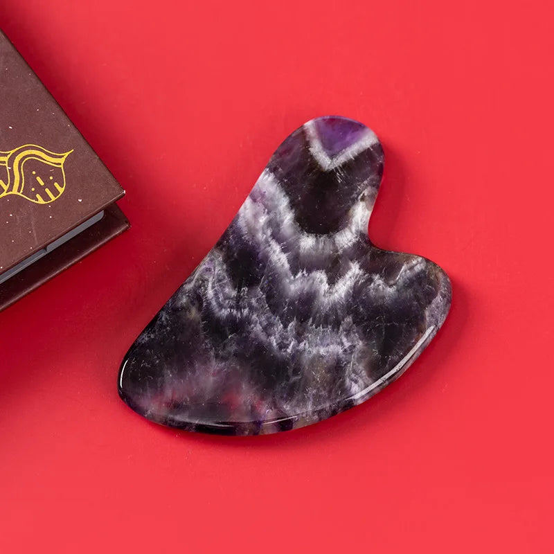 Natural Jade Gua Sha Stone – Face & Neck Lifting, Anti-Wrinkle Tool