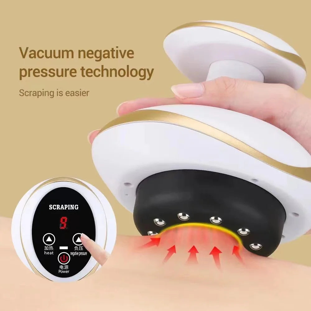 Electric Cupping & Scraping Massager – Heated Fat Burner & Relaxation
