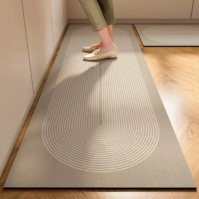 Japanese-Style Diatomite Kitchen Mat – Super Absorbent & Non-Slip Floor Rug