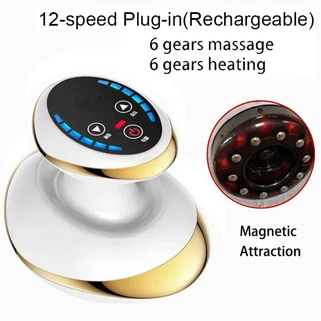 Electric Cupping & Scraping Massager – Heated Fat Burner & Relaxation