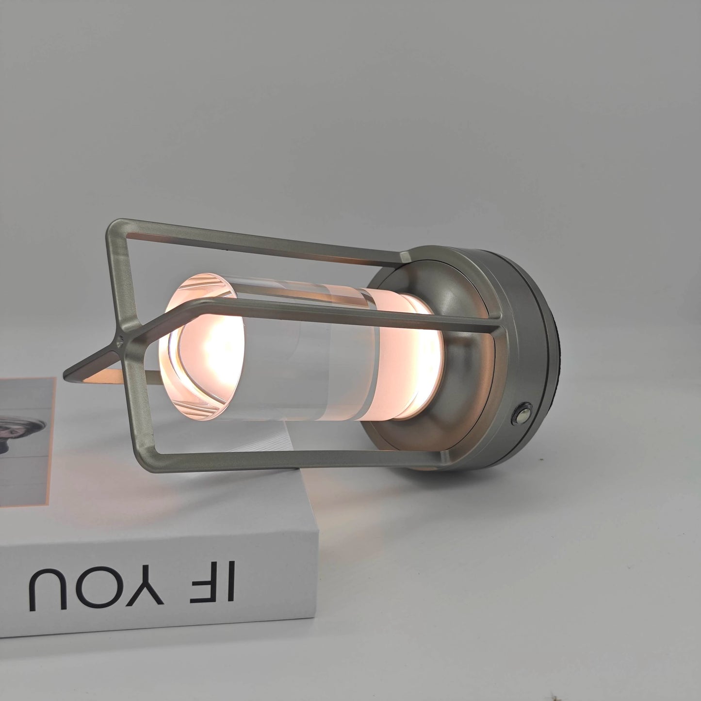 rechargeable crystal lamp Plastic bedside table bedroom led Touch table lamp Restaurant decoration atmosphere Night light