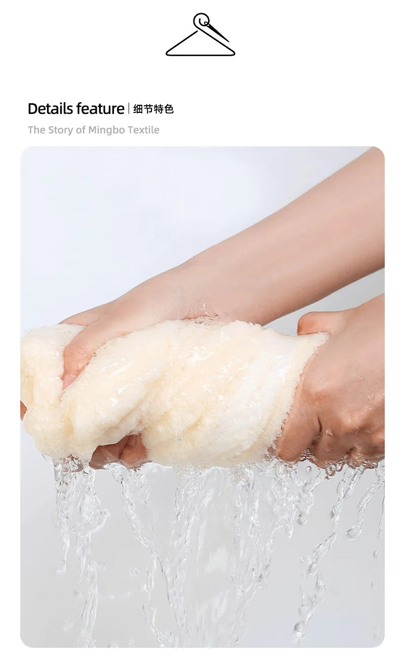 Dry Hair Cap for Women, Thickened and Super Absorbent Headscarf for Wiping Hair, Quick Drying Cap, Dry Hair Towel