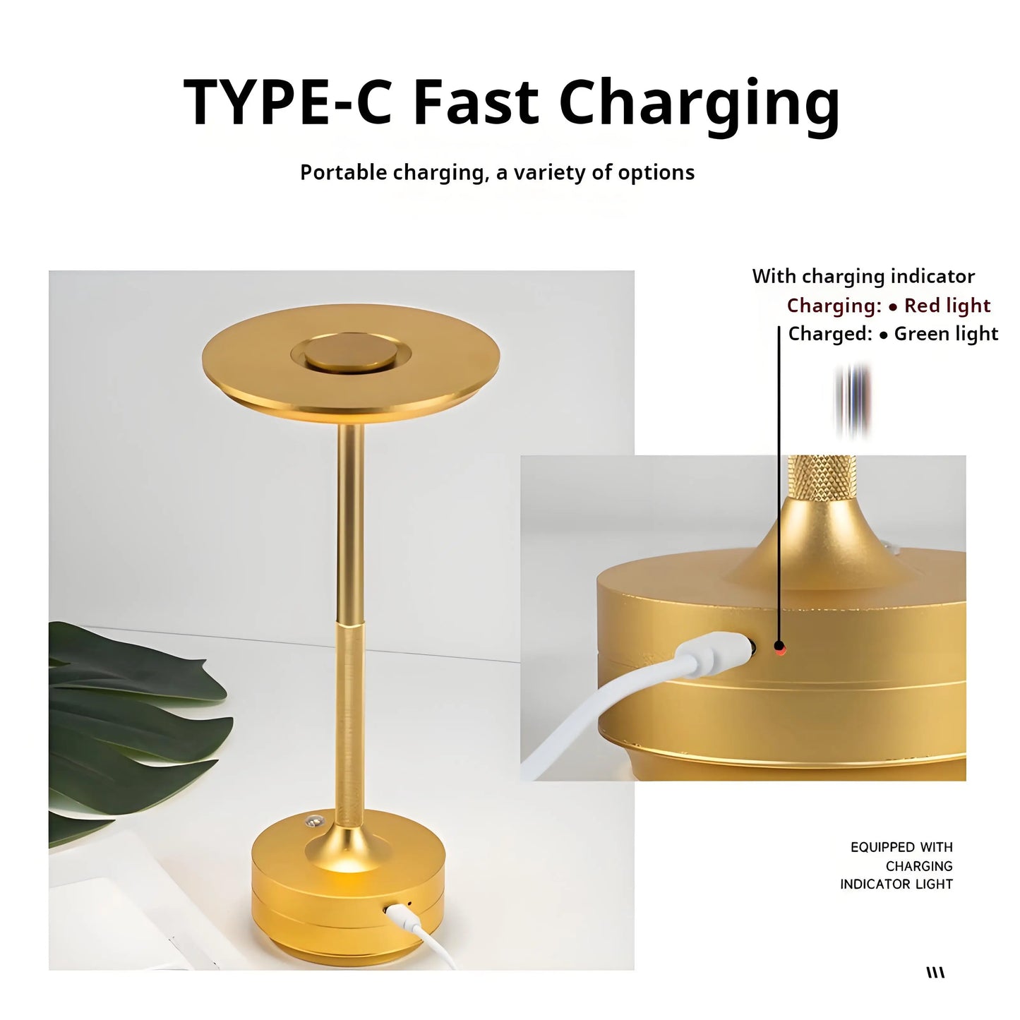 Simple Rechargeable Table Lamp Bar Desk Lamp Dimming Atmosphere Wireless Night Light for Bedroom USB Charging Touch Decor Lamp