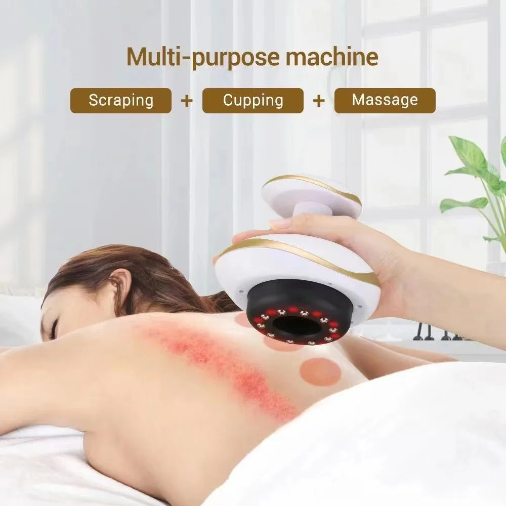 Electric Cupping & Scraping Massager – Heated Fat Burner & Relaxation