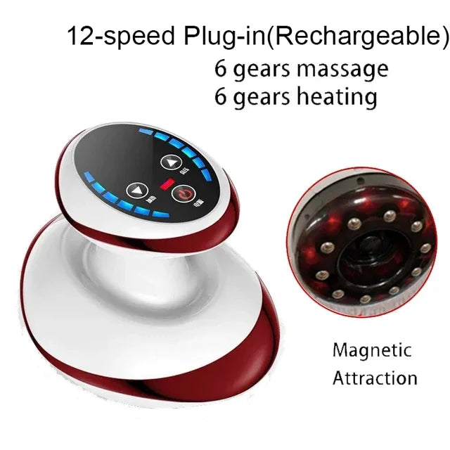 Electric Cupping & Scraping Massager – Heated Fat Burner & Relaxation