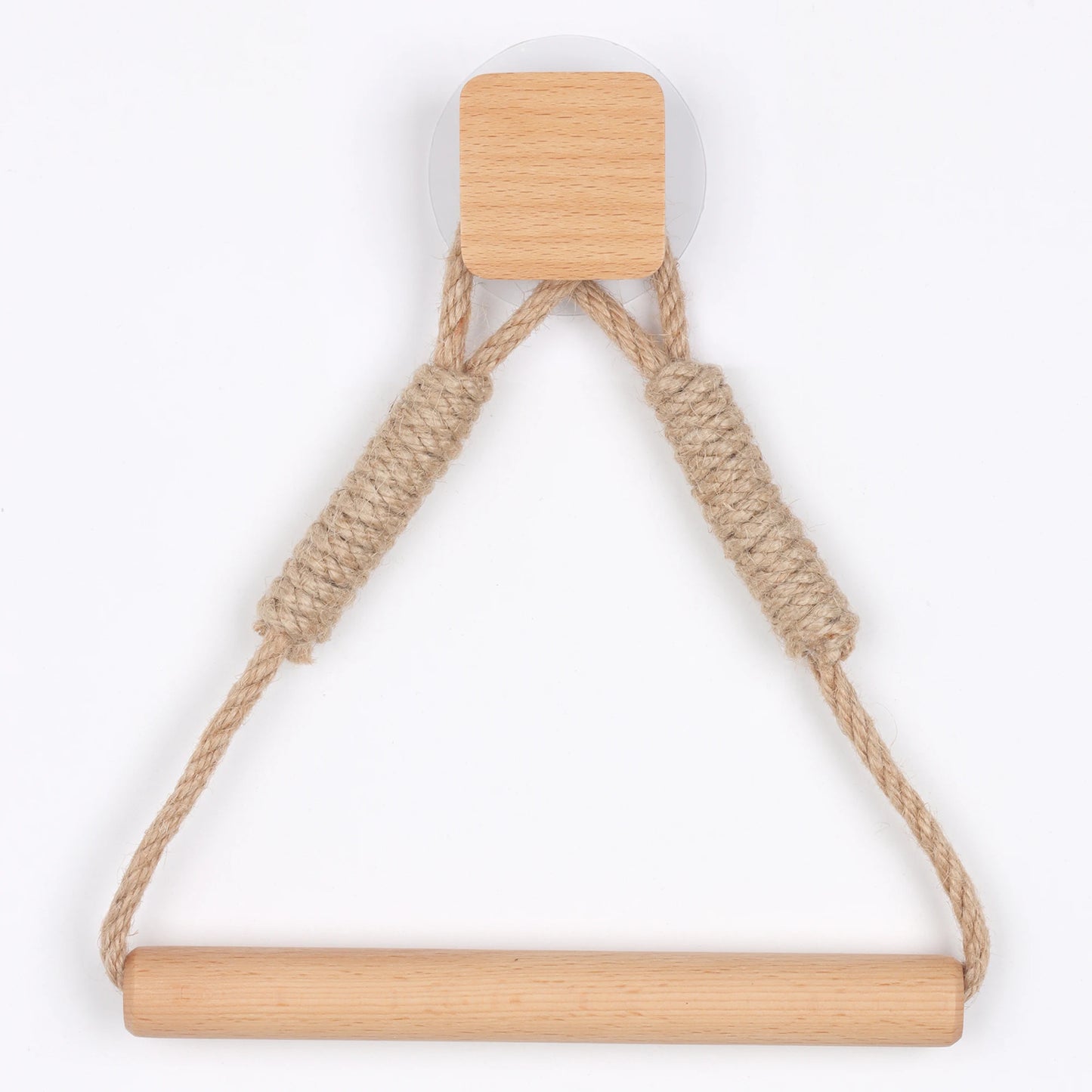 No-Drill Paper Towel & Towel Holder – Self-Adhesive, Wall-Mounted, Beige Hemp