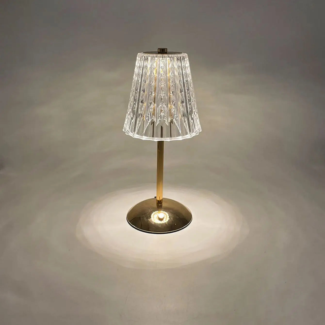 Luxury Crystal Touch Bedside Lamp – Rechargeable & Elegant Night Light