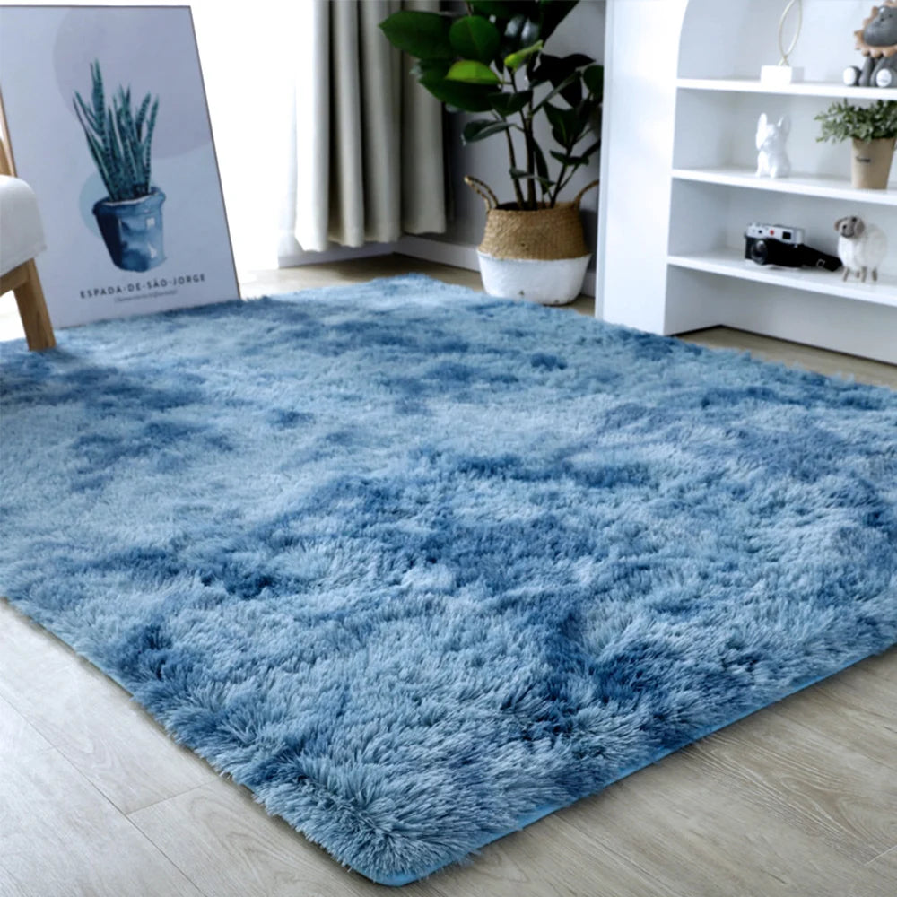 Soft Fluffy Plush Rug – Elegant and Cozy Home Decor Carpet