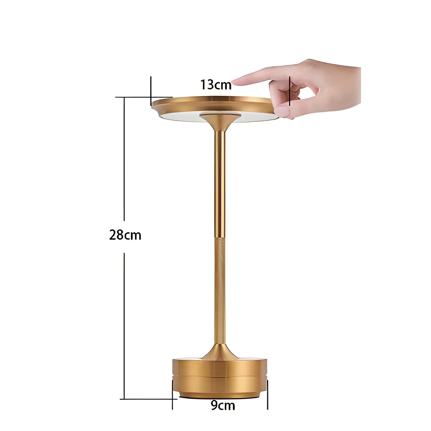 Simple Rechargeable Table Lamp Bar Desk Lamp Dimming Atmosphere Wireless Night Light for Bedroom USB Charging Touch Decor Lamp