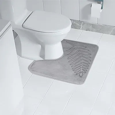"3-Piece Non-Slip Bathroom Mat Set – Soft, Absorbent, and Stylish Leaf Design"
